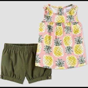 Pineapple Baby Girl’s Outfit